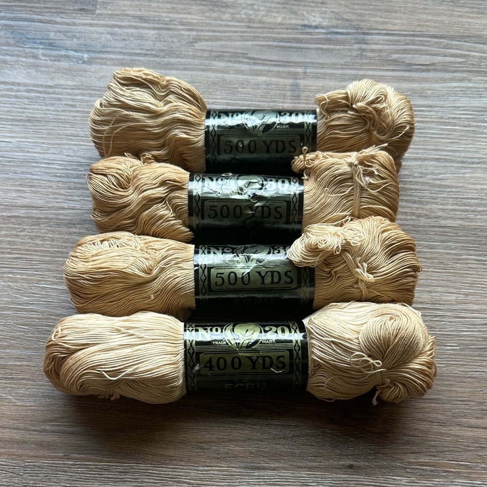 Beige Embroidery Thread Set